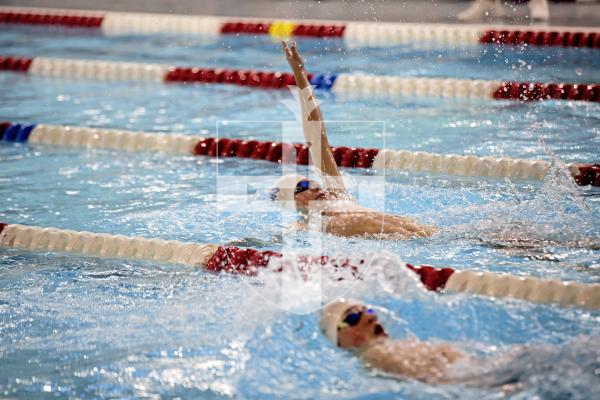 Picture by Sophie Rabey.  05-10-24.  GASA 100m Championships 2024 at St Sampsons High School.
Open/Male 9 & Over 100 SC Meter Backstroke.
Cooper Robinson.