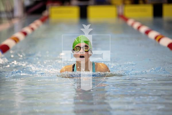 Picture by Sophie Rabey.  05-10-24.  GASA 100m Championships 2024 at St Sampsons High School.
Female 9 & Over 100 SC Meter IM.
Gabriella Oudhof.