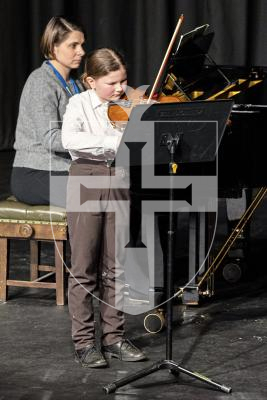 Picture by Sophie Rabey.  06-03-25.  Guernsey Eisteddfod 2025 at Beau Sejour. 
Friday 7th March - Morning Session.  Class M041.  Violin Under 11. (The Shawland Cup)
Isla Boughay - In The Quiet House