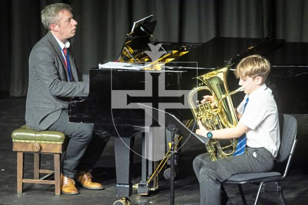 Picture by Peter Frankland. 05-03-25 Eisteddfod 2025 - Class M096 Brass Under 14. Toby Blake.