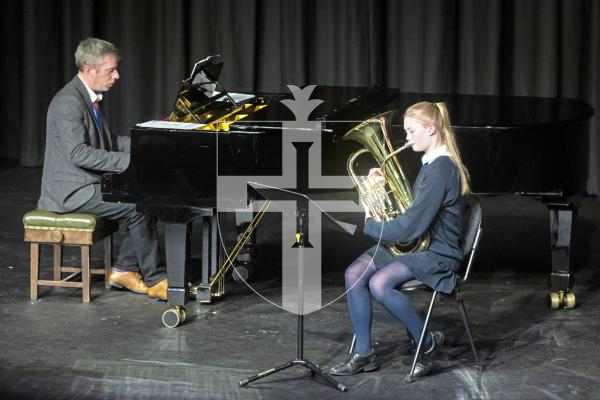 Picture by Peter Frankland. 05-03-25 Eisteddfod 2025 - Class M096 Brass Under 14. Emily Le Page