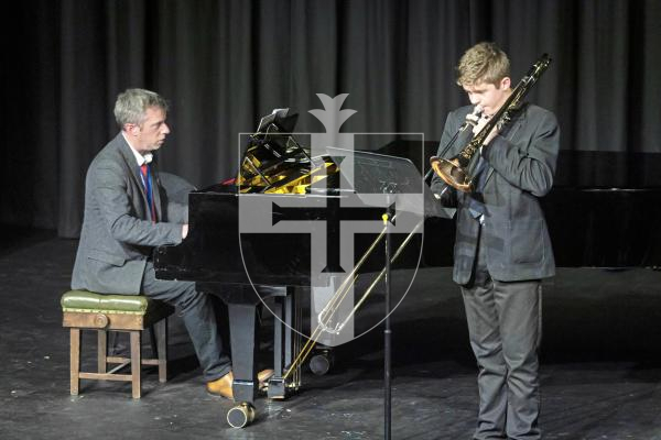 Picture by Peter Frankland. 05-03-25 Eisteddfod 2025 - Class M097 Brass Under 16. Riley Torode