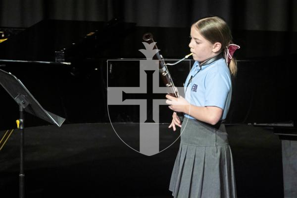 Picture by Peter Frankland. 05-03-25 Eisteddfod 2025 - Class M077 Orchestral Woodwind Under 12. Ella Cox