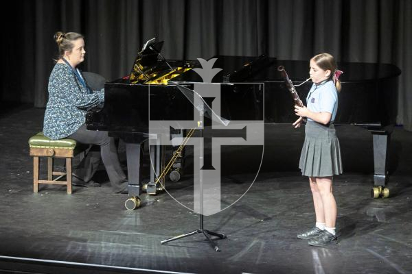 Picture by Peter Frankland. 05-03-25 Eisteddfod 2025 - Class M077 Orchestral Woodwind Under 12. Ella Cox