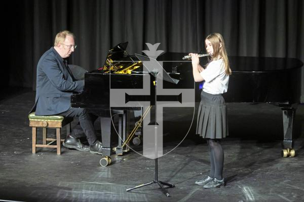 Picture by Peter Frankland. 05-03-25 Eisteddfod 2025 - Class M077 Orchestral Woodwind Under 12. Elodie Jager.