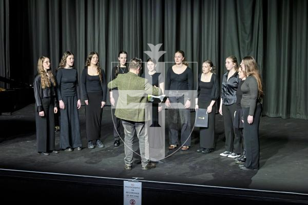 Picture by Peter Frankland. 05-03-25 Eisteddfod 2025 - Class M213 Choirs Secondary School Age. Ladies College Motet Choir