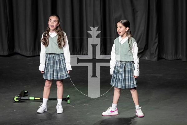 Picture by Sophie Rabey.  06-03-25.  Guernsey Eisteddfod 2025 at Beau Sejour. 
Saturday 8th March - Afternoon Session.  Class M200 - SONGS FROM THE SHOWS – SOLO/DUO/TRIO/QUARTET - UNDER 12 (The Valerie Bowles Trophy).
Alexa Grime & Mina Chick - When I Grow Up (Matilda)