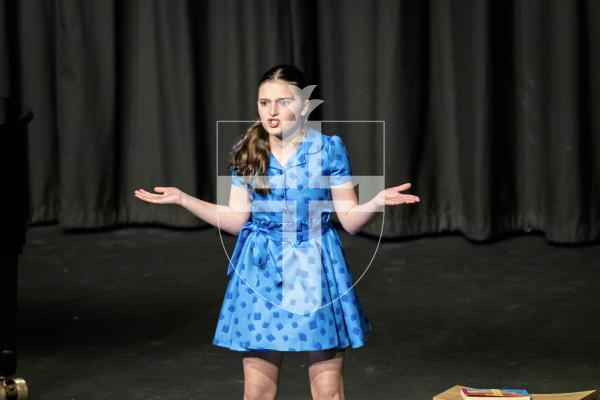 Picture by Sophie Rabey.  06-03-25.  Guernsey Eisteddfod 2025 at Beau Sejour. 
Saturday 8th March - Afternoon Session.  Class M200 - SONGS FROM THE SHOWS – SOLO/DUO/TRIO/QUARTET - UNDER 12 (The Valerie Bowles Trophy).
Zoe Bacon - Naughty (Matilda)