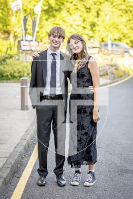 Picture by Sophie Rabey.  23-05-25.  Sixth Form Prom at St Pierre Park.
L-R Ralph Archard (17) and Emilia Dufer (17).