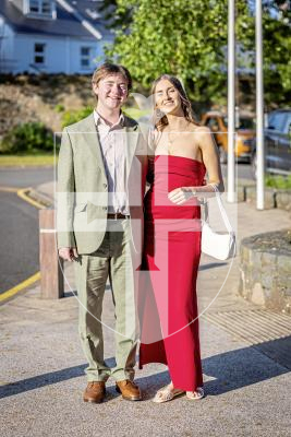 Picture by Sophie Rabey.  23-05-25.  Sixth Form Prom at St Pierre Park.
L-R Nico Branquet (18) and Ellie Garland (18).