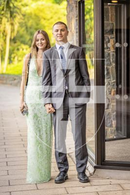 Picture by Sophie Rabey.  23-05-25.  Sixth Form Prom at St Pierre Park.
L-R Clara Hamilton (18) and Phoenix Mahy (17).