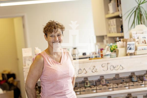 Picture by Sophie Rabey.  23-07-25.  Lucy Gilchrist, owner of Tips and Toes, has been nominated for a Pride of Guernsey Award.  Customer Service.