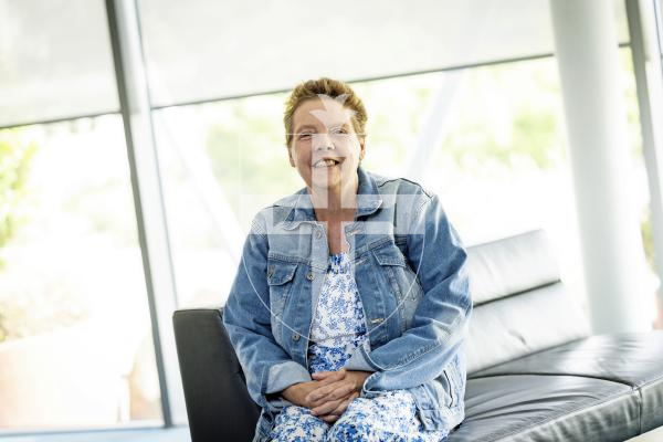 Picture by Sophie Rabey.  23-07-25.  Angela Vaudin has been nominated for a Pride of Guernsey Award.
Carer of the Year.