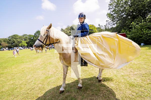 Picture by Sophie Rabey.  24-07-25.  The Royal Guernsey Agricultural Show at Saumarez Park.
Emie de la Mare (13) on horse Wirbelwind (21)