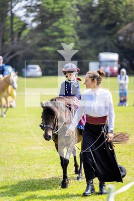 Picture by Sophie Rabey.  24-07-25.  The Royal Guernsey Agricultural Show at Saumarez Park.
Willow Hughes (4) and horse Peggy (15).