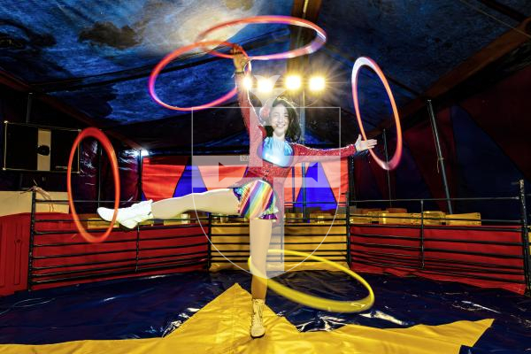 Picture by Peter Frankland. 20-08-25 Circus Starlight is back at L'eree for the first time since 2017. Katy Kartwheel.