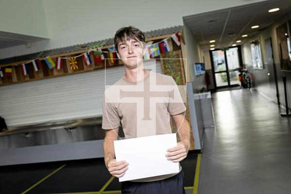 Sophie Rabey.  21-08-25.  GCSE results day.  St Sampsons High School.
Evan Le Huray (15)