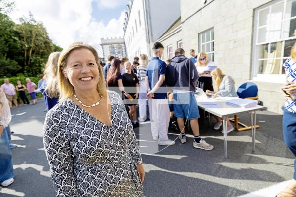 Picture by Peter Frankland. 21-08-25 GCSE results day 2025. Blanchelande College. Alexa Yeoman is the college principal.