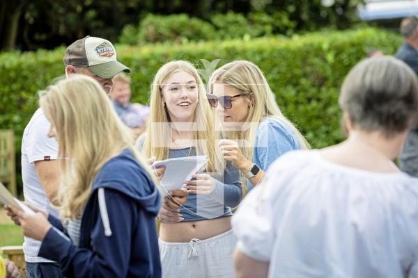 Picture by Peter Frankland. 21-08-25 GCSE results day 2025. Blanchelande College. L-R - Marc Griffiths, Imogen Griffiths, 16 and Lyndsey Griffiths.