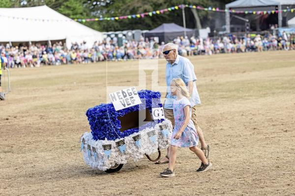 Picture by Sophie Rabey.  21-08-25.  North Show 2025 - Battle of Flowers.
Class G - Decorated Wheelbarrow, any flowers, any age, adult/child.
G2 - Guernsey Hedge Veg : Leah Peck