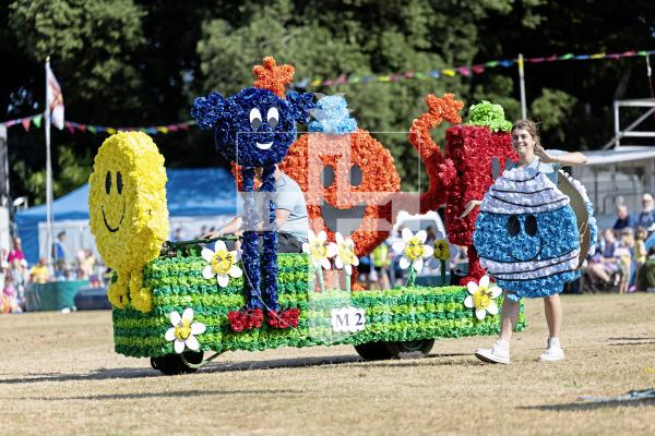 Picture by Peter Frankland. 21-08-25 North Show 2025 Battle of Flowers.  Class M. The Mr Men - Torode, Ogier, Naftel and de Garis Families.