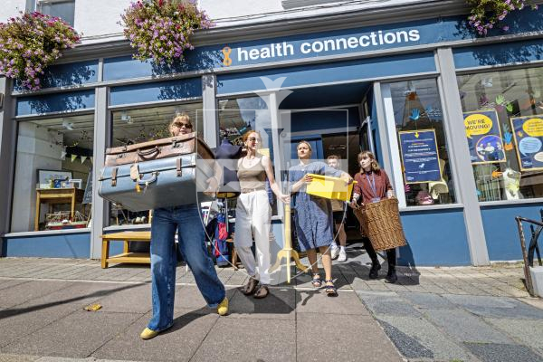 Picture by Peter Frankland. 26-08-25Health Connections are moving out of the former Edinburgh Woollen Mill building to make room for an Iceland shop to move in. L-R - Esme Farrell, Arina Sennikova, Agi Savcenko, Josh Sheppard and Erris Heneghan.