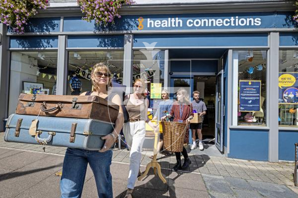 Picture by Peter Frankland. 26-08-25Health Connections are moving out of the former Edinburgh Woollen Mill building to make room for an Iceland shop to move in. L-R - Esme Farrell, Arina Sennikova, Agi Savcenko, Erris Heneghan and Josh Sheppard.