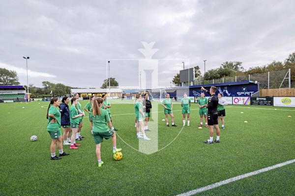 Picture by Sophie Rabey.  26-08-25.  GFC women training session at Victoria Park ahead of their game this weekend.  Interviews and training action.