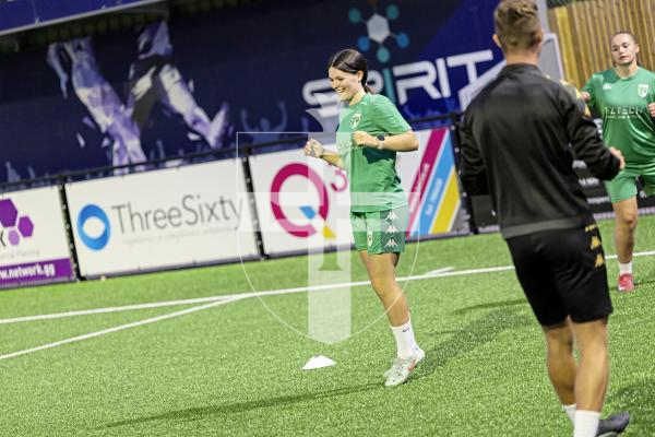 Picture by Sophie Rabey.  26-08-25.  GFC women training session at Victoria Park ahead of their game this weekend.  Interviews and training action.