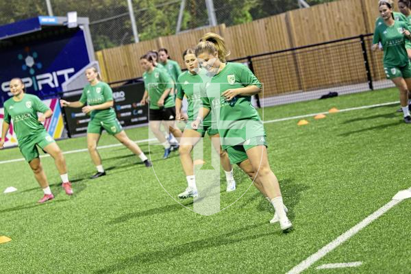 Picture by Sophie Rabey.  26-08-25.  GFC women training session at Victoria Park ahead of their game this weekend.  Interviews and training action.