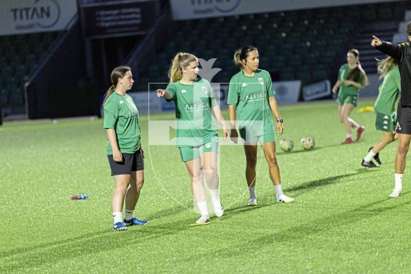 Picture by Sophie Rabey.  26-08-25.  GFC women training session at Victoria Park ahead of their game this weekend.  Interviews and training action.