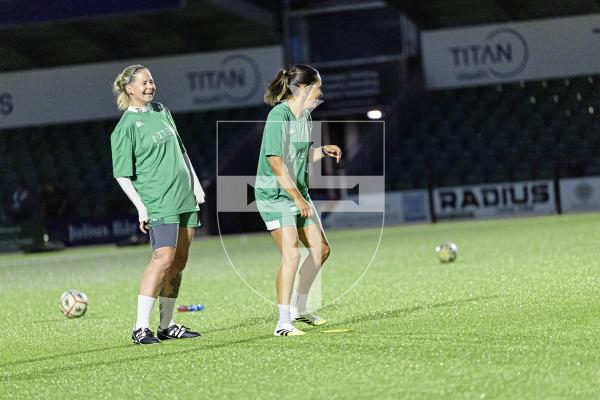 Picture by Sophie Rabey.  26-08-25.  GFC women training session at Victoria Park ahead of their game this weekend.  Interviews and training action.