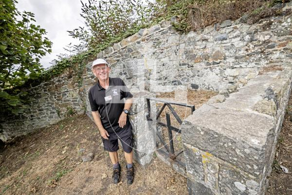 Picture by Sophie Rabey.  27-08-25.  Interview for news and En Voyage with Andy Walker on his walking tours at Vale Castle.