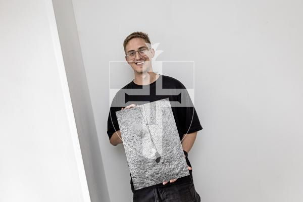 Picture by Sophie Rabey.  27-08-25.  Art Exhibition at Gatehouse Gallery.
Tyler Horey