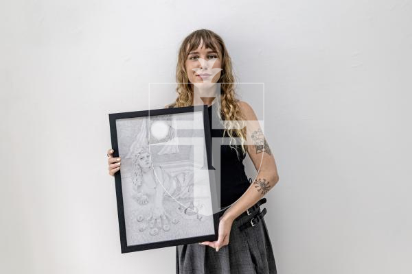 Picture by Sophie Rabey.  27-08-25.  Art Exhibition at Gatehouse Gallery.
Tyler Ayers