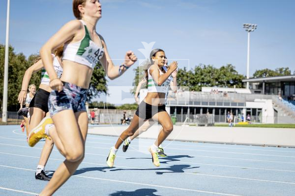 Picture by Sophie Rabey.  31-08-25.  Athletics Action at Footes Lane.
200m