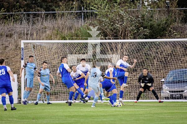 Picture by Sophie Rabey.  02-09-25.  Football action at Northfield.  North vs Rovers.