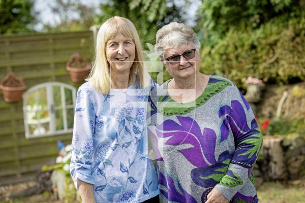 Picture by Peter Frankland. 09-09-25  L-R - Maureen Tough and Jan Randall have been pen friends for many years and now Jan has come to visit from Australia, her first time ever in a plane.
