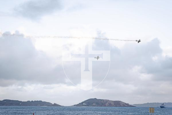 Picture by Sophie Rabey.  10-09-25.  Guernsey Battle of Britain Air Display 2025.
Yak-3 & Boomerang.
