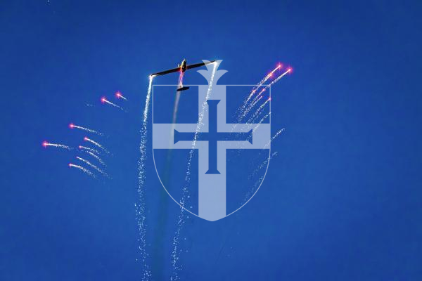 Picture by Peter Frankland. 09-09-25  Battle of Britain Air Display 2025. Air show. Airborne Pyrotechnics