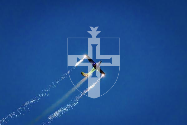 Picture by Peter Frankland. 09-09-25  Battle of Britain Air Display 2025. Air show. Airborne Pyrotechnics