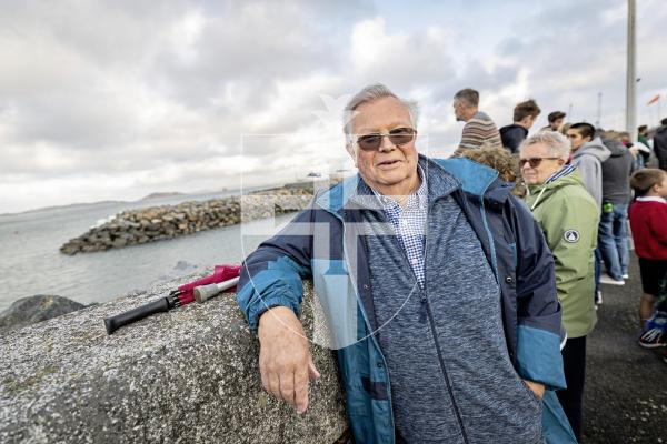 Picture by Sophie Rabey.  10-09-25.  Guernsey Battle of Britain Air Display 2025.
Alan Woolley, visitor to Guernsey, worked on the development of the RAF Typhoon for 7 years between 1998 and 2005.