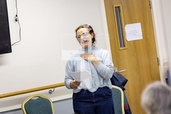 Picture by Sophie Rabey.   06-10-25.  Celebrating 5 years of Parkinsons Guernsey with speeches and cake at KGV.
Mélanie Hardouin (Parkinson's Guernsey Chief Executive)