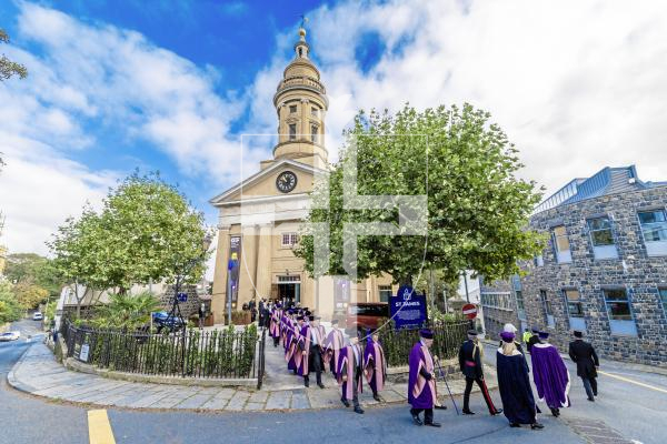 Picture by Peter Frankland. 06-10-25 Chief Pleas march from St James to Town Church.
