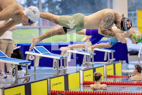 Picture by Peter Frankland. 22-11-25 Swimming at Beau Sejour. Channel Islands Championships. Luke Le Cras