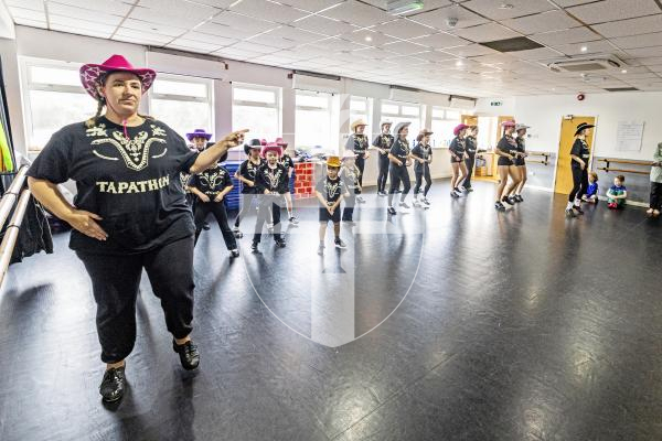 Picture by Sophie Rabey.  23-11-25.  The Academy of Dance & Theatre Arts, Houge du Pommier, took part in the Tapathon 2025.  The international tap dance event is to raise money for Children in Need and aimed break a world record.