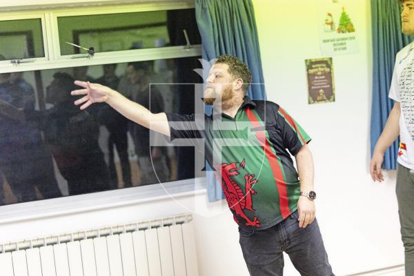 Picture by Sophie Rabey.  06-12-25.  Guernsey series of darts 2025 finals at RAF club.
Aaron Billen