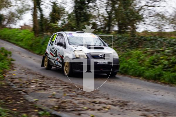 Picture by Jason Friend 20.02.2026 Guernsey Rally 2026 competitors take on the lanes of the castel stage on Friday afternoon