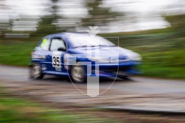Picture by Jason Friend 20.02.2026 Guernsey Rally 2026 competitors take on the lanes of the castel stage on Friday afternoon