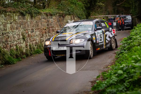Picture by Jason Friend 20.02.2026 Guernsey Rally 2026 competitors take on the lanes of the castel stage on Friday afternoon